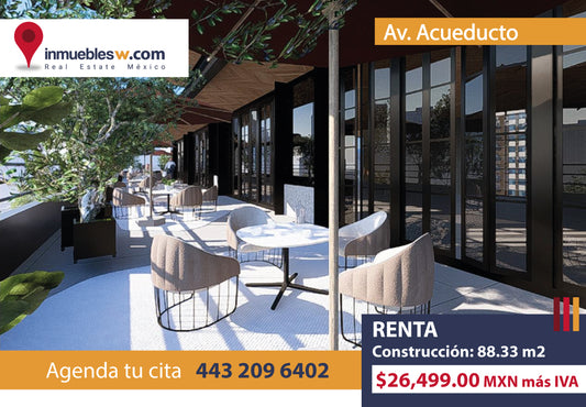 LOCAL COMERCIAL EN RENTA EN AV. ACUEDUCTO, MORELIA