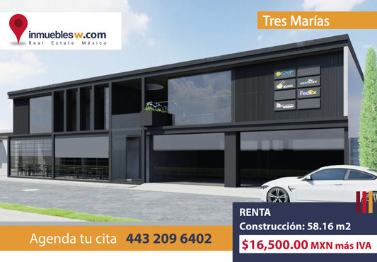 LOCAL COMERCIAL EN RENTA EN TRES MARIAS, MORELIA