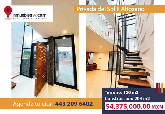 CASA EN VENTA EN PRIVADA DEL SOL II ALTOZANO, MORELIA