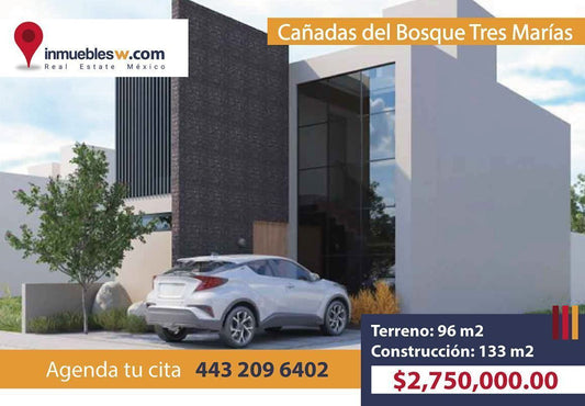 CASA EN VENTA EN CAÑADAS DEL BOSQUE TRES MARIAS, MORELIA