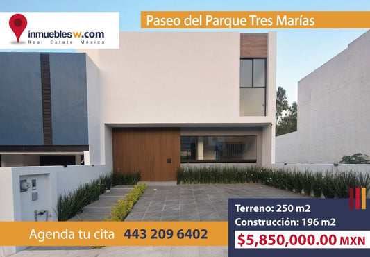 CASA EN VENTA EN PASEO DEL PARQUE TRES MARIAS, MORELIA