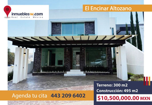 CASA CON ALBERCA EN VENTA EN EL ENCINAR ALTOZANO, MORELIA