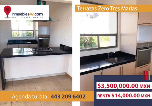 DEPARTAMENTO EN VENTA/RENTA EN TERRAZAS ZERO TRES MARIAS, MORELIA