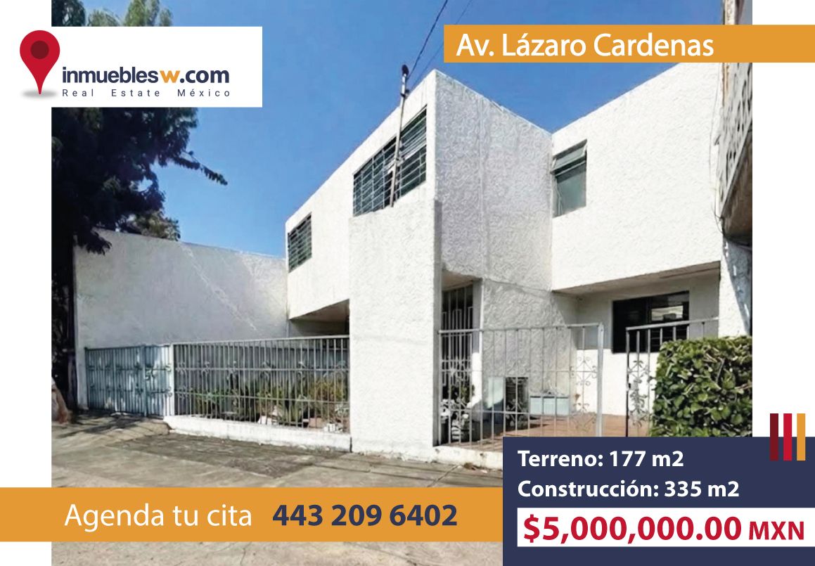 CASA COMERCIAL EN VENTA EN AV. LAZARO CARDENAS, MORELIA