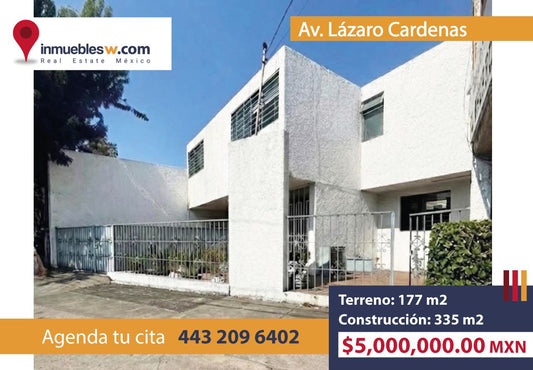 CASA COMERCIAL EN VENTA EN AV. LAZARO CARDENAS, MORELIA