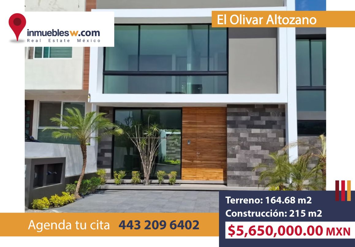 CASA EN VENTA EN EL OLIVAR ALTOZANO, MORELIA