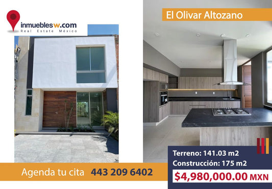CASA EN VENTA EN EL OLIVAR ALTOZANO, MORELIA