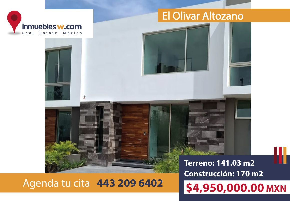 CASA EN VENTA EN EL OLIVAR ALTOZANO, MORELIA