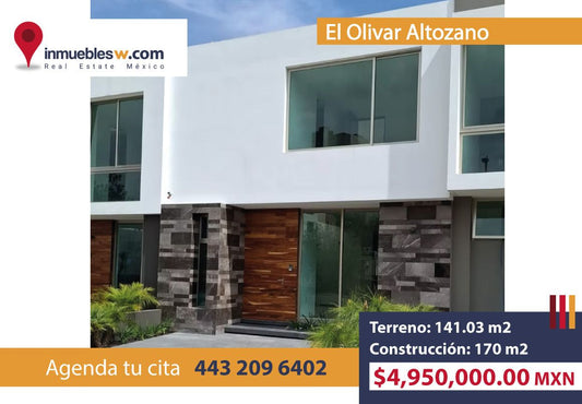 CASA EN VENTA EN EL OLIVAR ALTOZANO, MORELIA