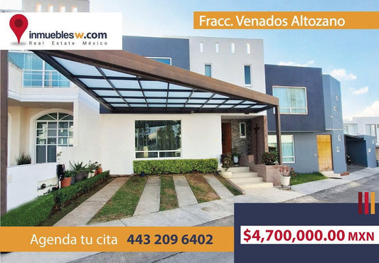 CASA EN VENTA EN FRACC. VENADOS ALTOZANO, MORELIA