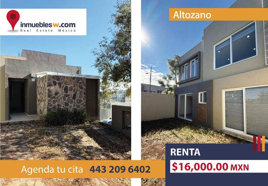 CASA EN RENTA EN VISTAS ALTOZANO, MORELIA