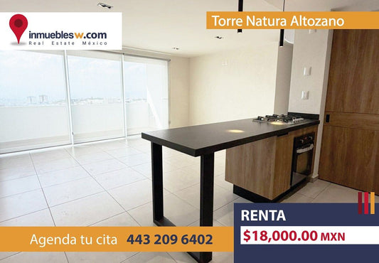 DEPARTAMENTO EN RENTA EN TORRE NATURA ALTOZANO, MORELIA