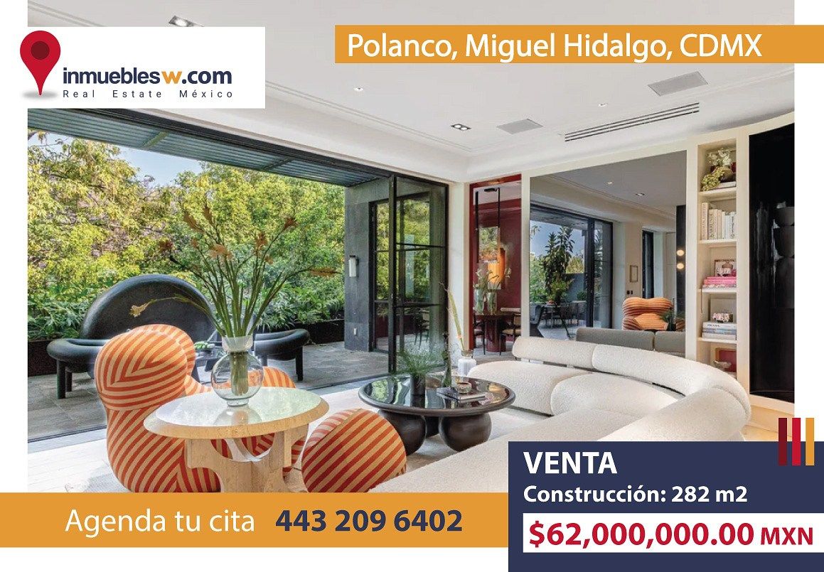 DEPARTAMENTO EN VENTA EN POLANCO, MIGUEL HIDALGO, CDMX