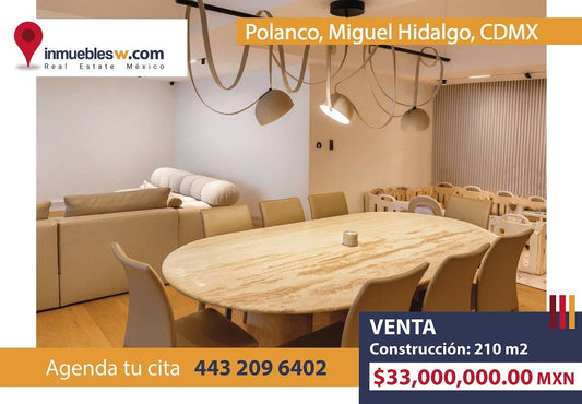 DEPARTAMENTO EN VENTA EN POLANCO, MIGUEL HIDALGO, CDMX