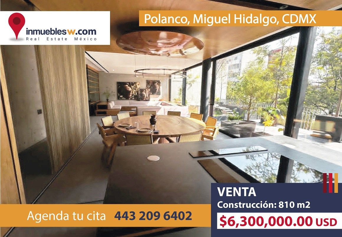 DEPARTAMENTO EN VENTA EN POLANCO, MIGUEL HIDALGO, CDMX