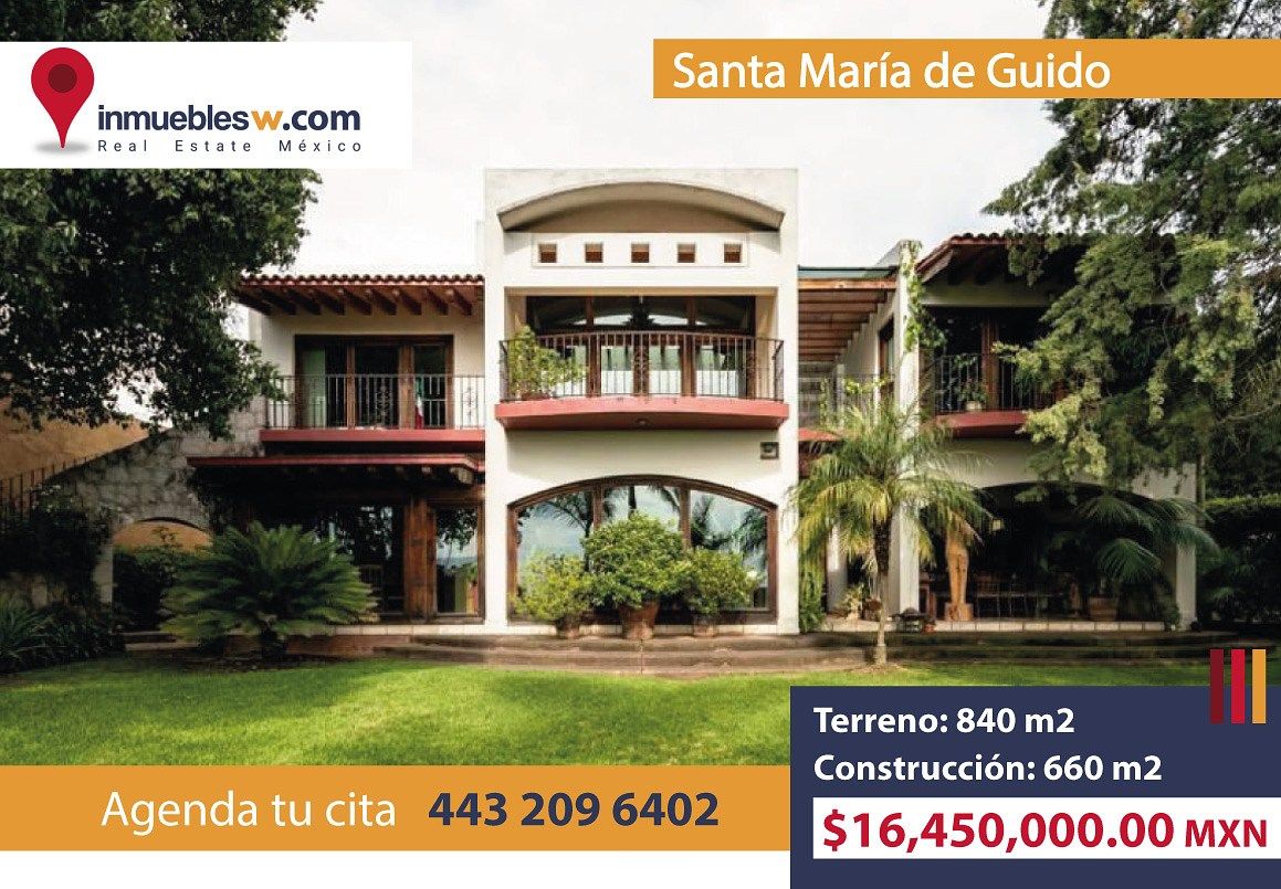 CASA RESIDENCIAL EN VENTA EN FRACCIONAMIENTO PRIVADO EN SANTA MARIA DE GUIDO, MORELIA
