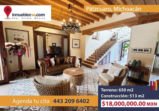CASA RESIDENCIAL EN VENTA EN PATZCUARO, MICHOACAN