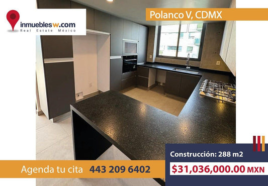 DEPARTAMENTO DE LUJO EN VENTA EN POLANCO SECCION V, CDMX