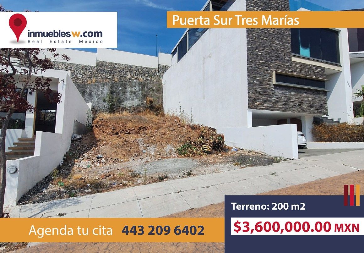 TERRENO EN VENTA EN PUERTA SUR TRES MARIAS, MORELIA