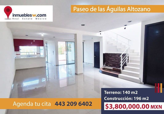 CASA EN VENTA EN PASEO DE LAS AGUILAS ALTOZANO, MORELIA