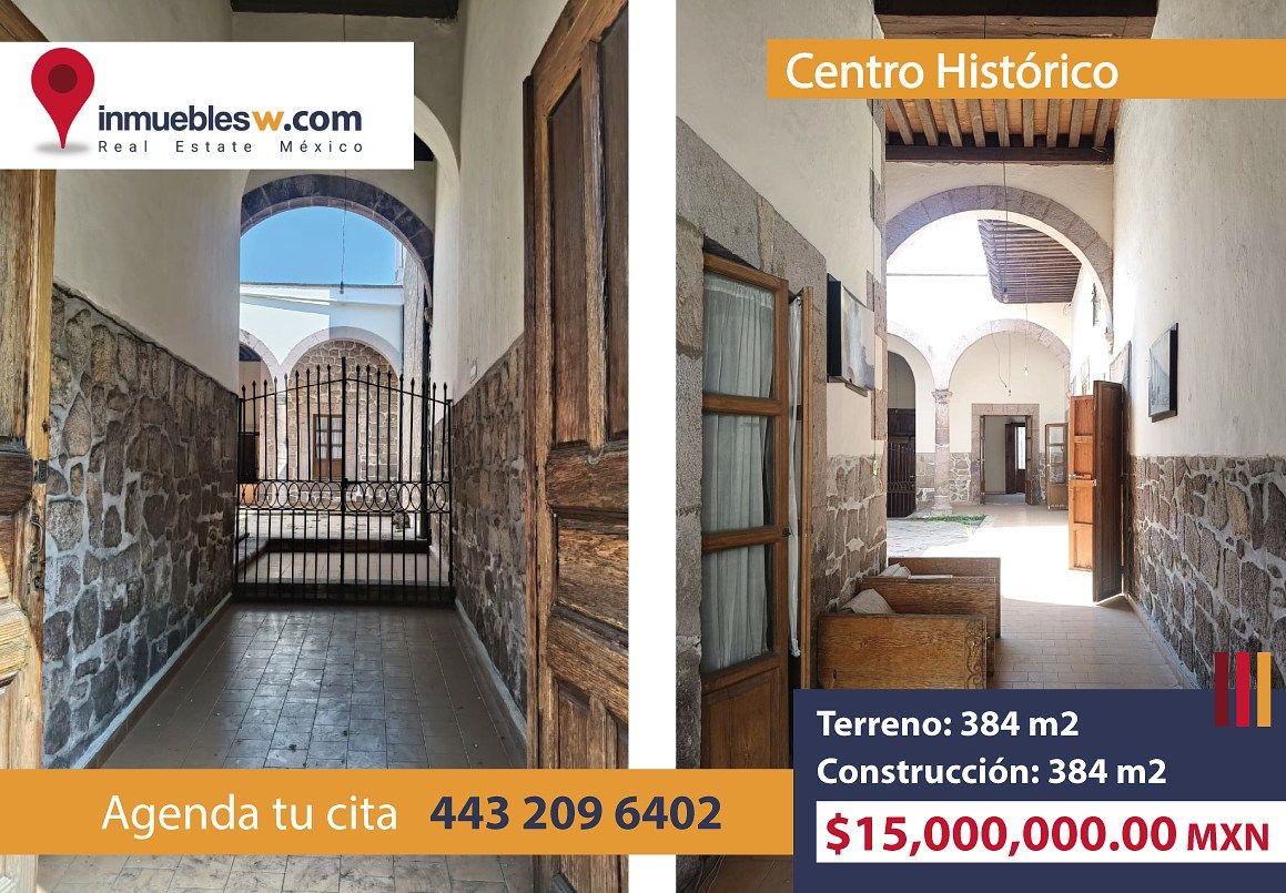 CASA COLONIAL EN VENTA EN EL CENTRO HISTORICO, MORELIA