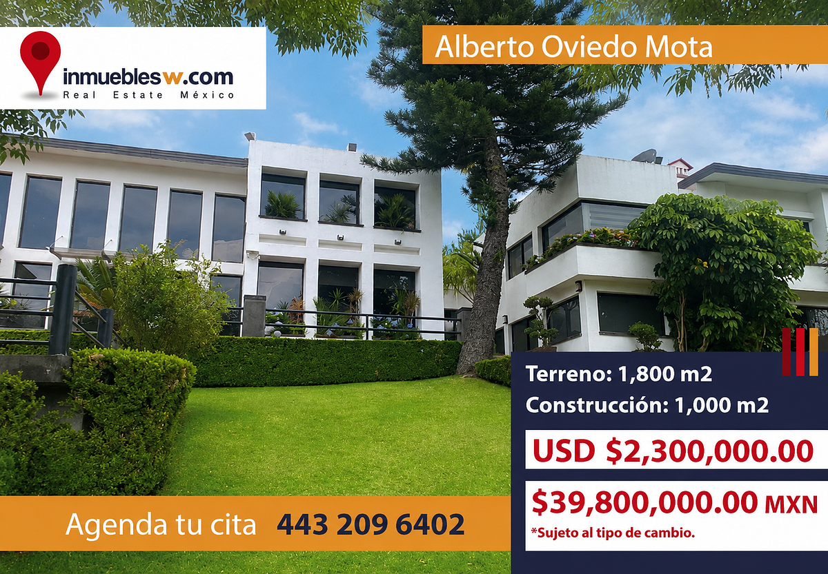 CASA RESIDENCIAL DE LUJO EN VENTA EN ALBERTO OVIEDO MOTA, MORELIA