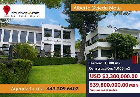 CASA RESIDENCIAL DE LUJO EN VENTA EN ALBERTO OVIEDO MOTA, MORELIA
