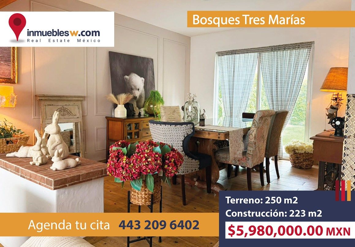 CASA EN VENTA EN BOSQUES TRES MARIAS, MORELIA