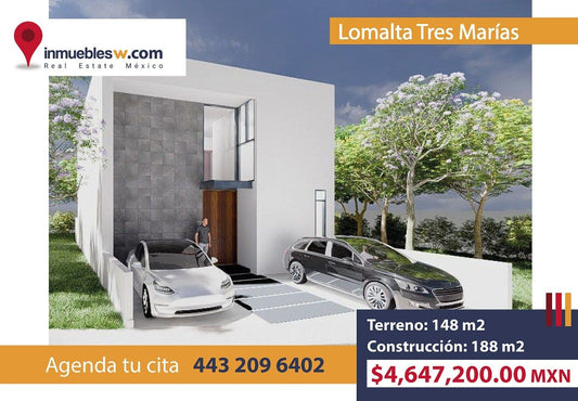 CASA EN VENTA EN LOMALTA TRES MARIAS, MORELIA